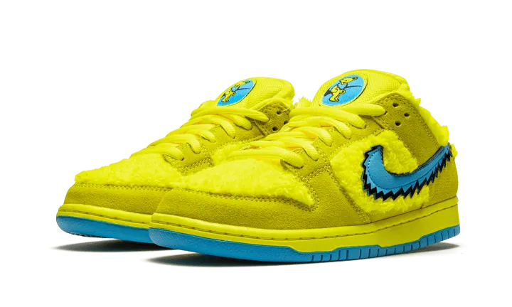 Nike SB Dunk Low Grateful Dead Bears Yellow Hyperelastic Foam Layers Active Everyday