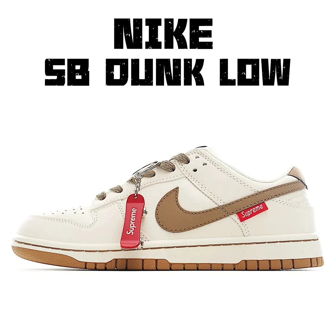 Anti Fatigue Nike SB Dunk Low Off White Supreme x Brown Red