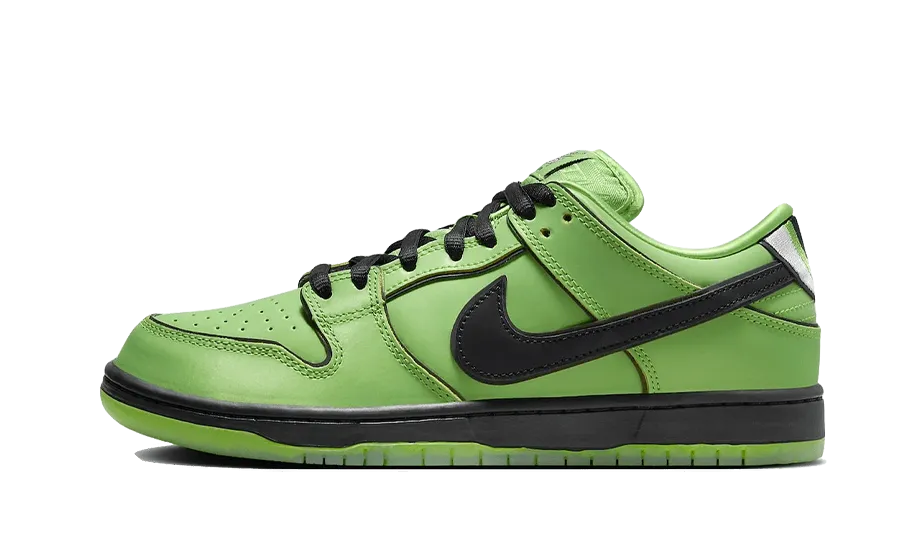 Travel Friendly Textured Grip Nike SB Dunk Low The Powerpuff Girls Buttercup