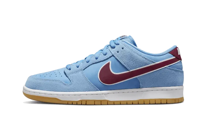 Nike SB Dunk Low Valour Blue Team Maroon Long Lasting Support Smooth Finish