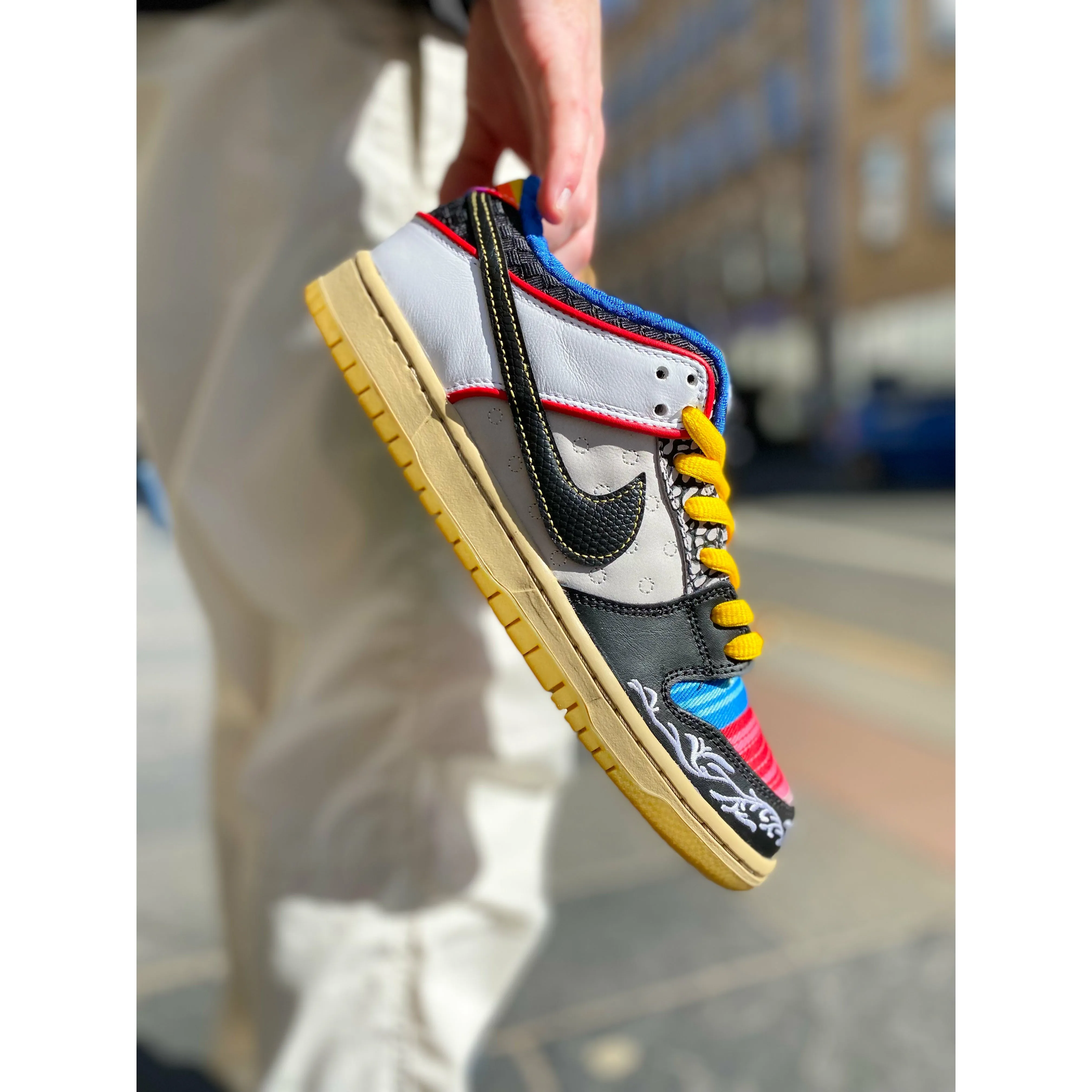 padded - lining shoes bold - patterns shoes Nike SB Dunk Low What The Paul