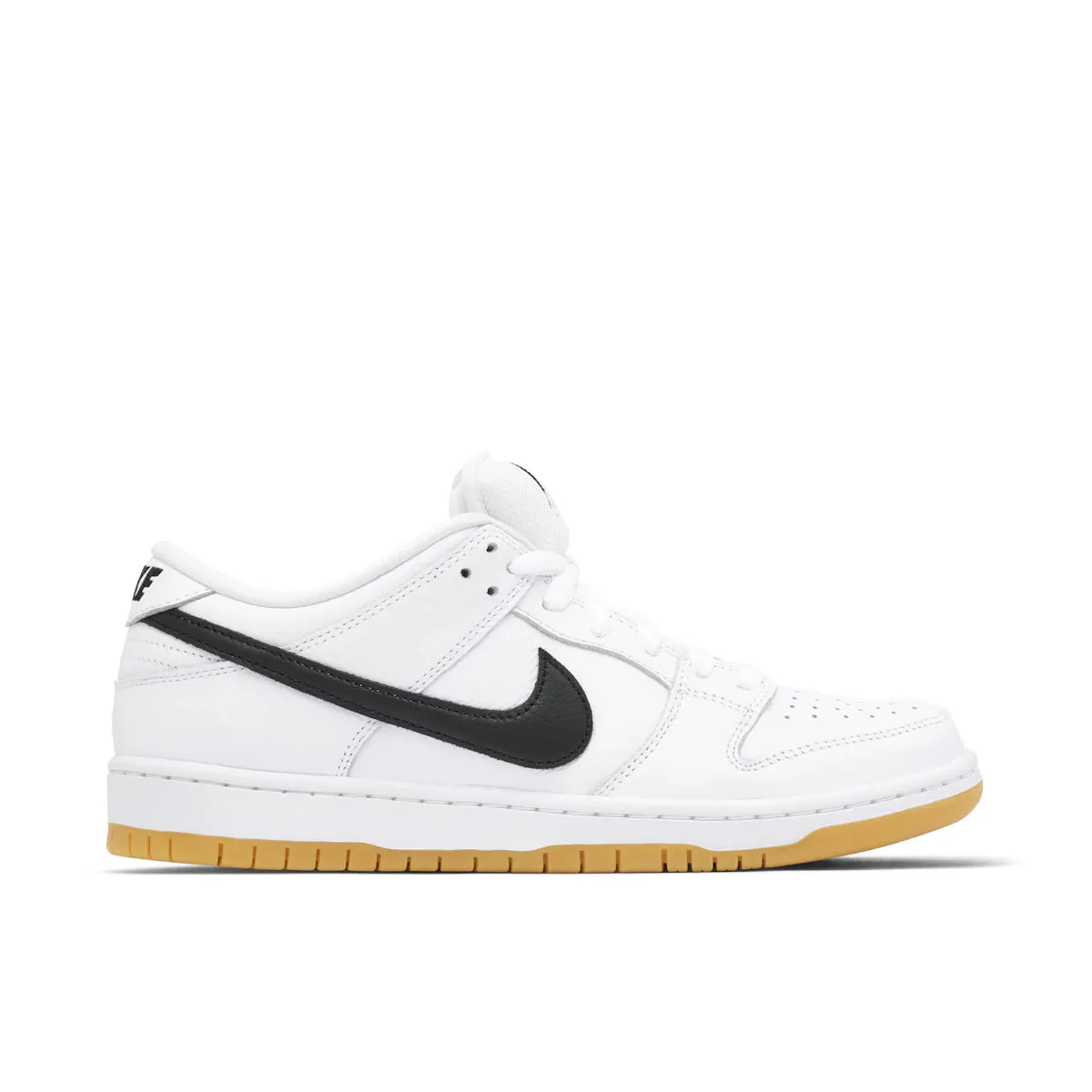 Nike SB Dunk Low White Gum running in the wind shoes