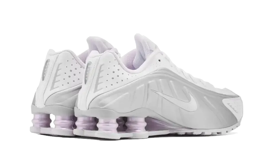 Nike Shox R4 Silver Purple Static Dissipation Impact Safe