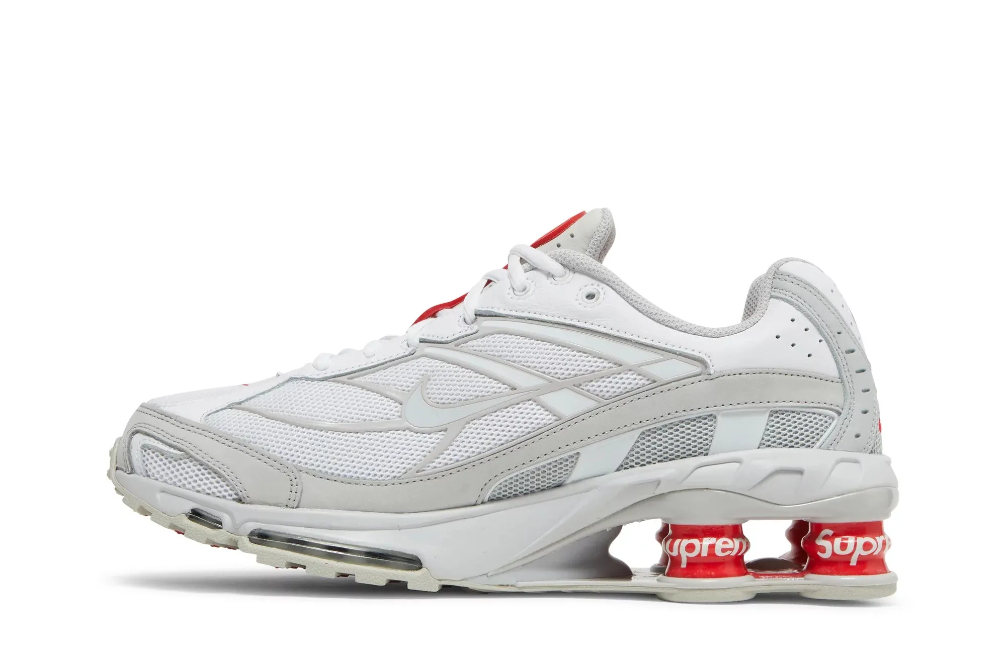 Grippy Outsole Nike Shox Ride 2 Supreme 'White'
