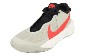 Nike Team Hustle D 10 GS Trainers Cw6735 006 Lightweight Running Option elastic lacing shoes