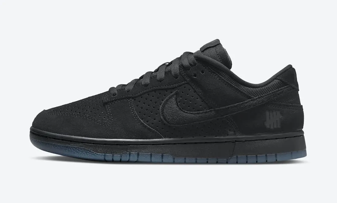 Durable Lacing System Nike Undefeated x Nike Dunk Low  5 on It  Black