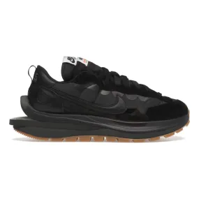 Nike Vaporwaffle Sacai Black Gum running in a concrete bridge area shoes Pro Cushioning