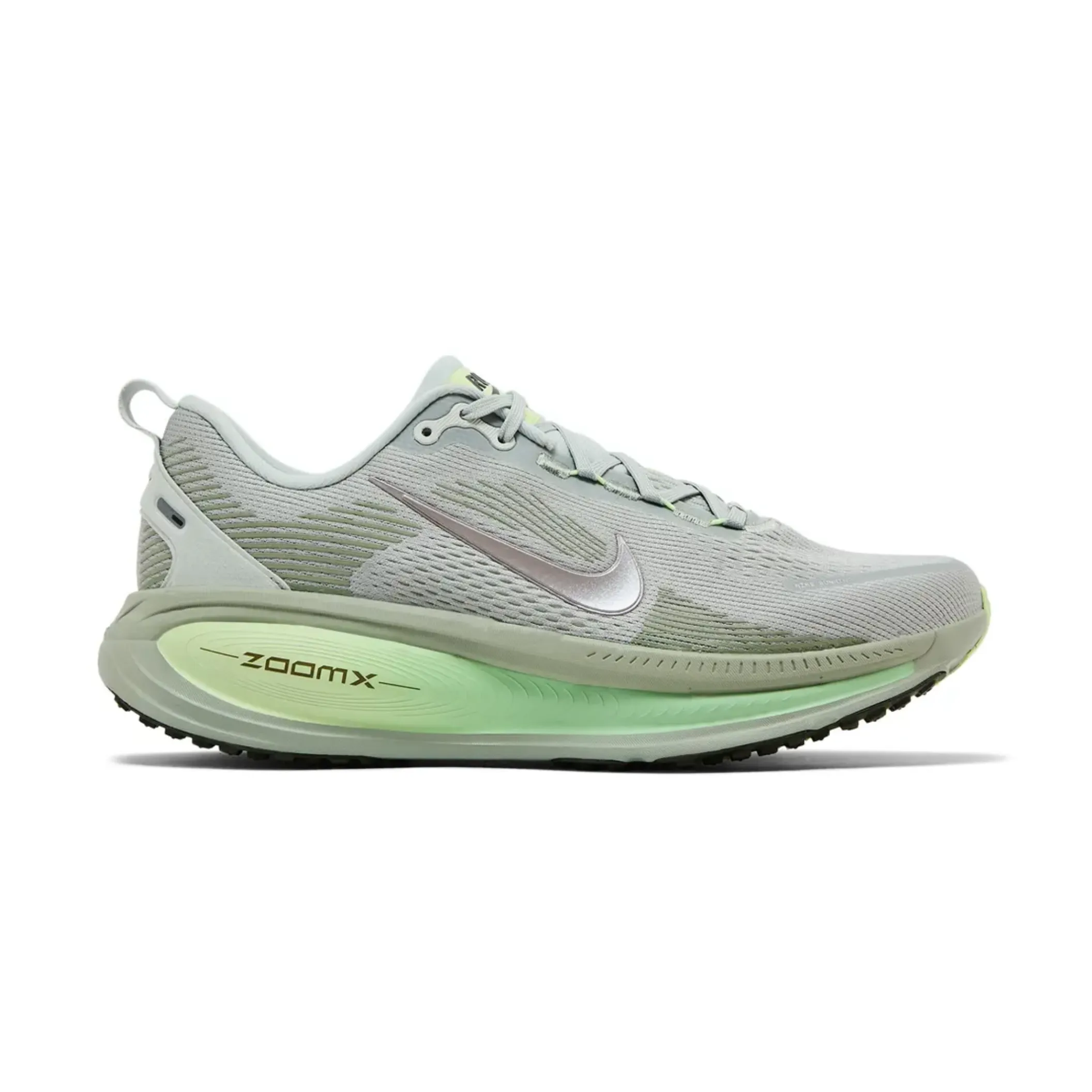 team shoes running shoes with removable insoles Nike Vomero 18 Light Silver Barely Volt Dusty Olive College Grey
