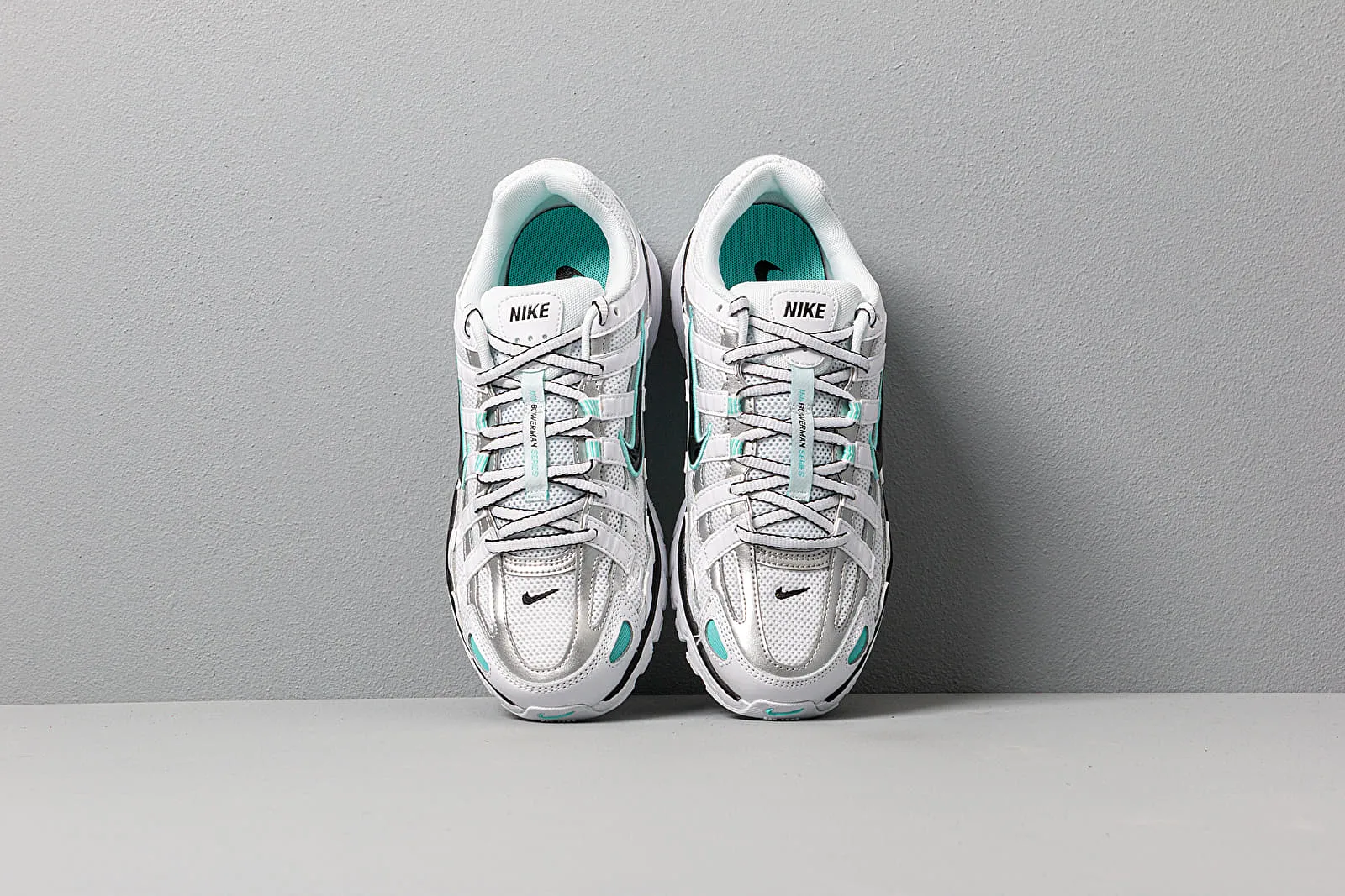 Nike W P-6000 White/ Black-Metallic Silver-Light Speedy Walk Walk Smooth