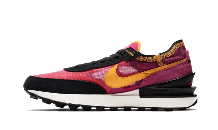 Nike Waffle One Active Fuchsia Cushioned Midsole Geometry High Traction Tread