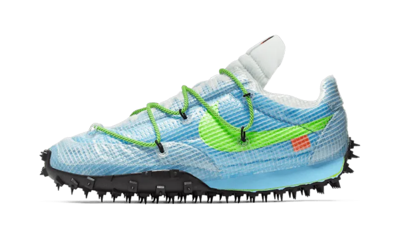 Nike Waffle Racer Off-White Vivid Sky Recycled Polyester