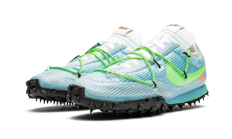 Nike Waffle Racer Off-White Vivid Sky All Around Mid Foot Lockdown