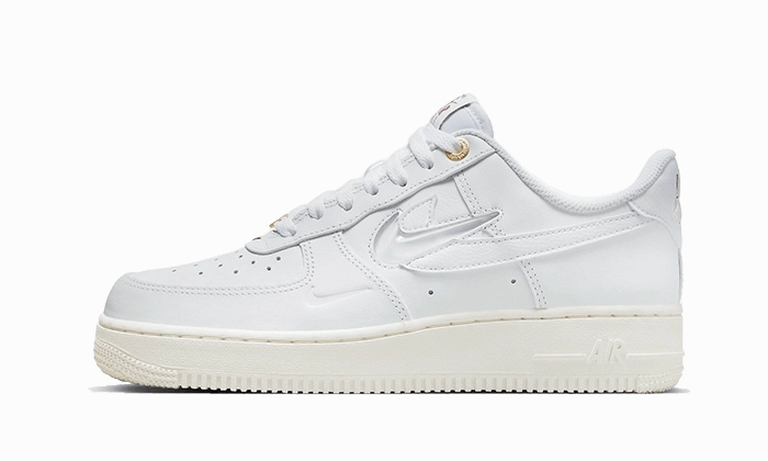 Nike Air Force 1 '07 Premium White History Of Logos Style Comfort Breathable Footbed