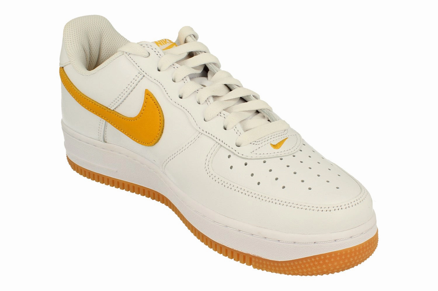 Nike Air Force 1 Low Retro QS Mens Trainers Fd7039 100 Dynamic Heel Cup Sleek Look