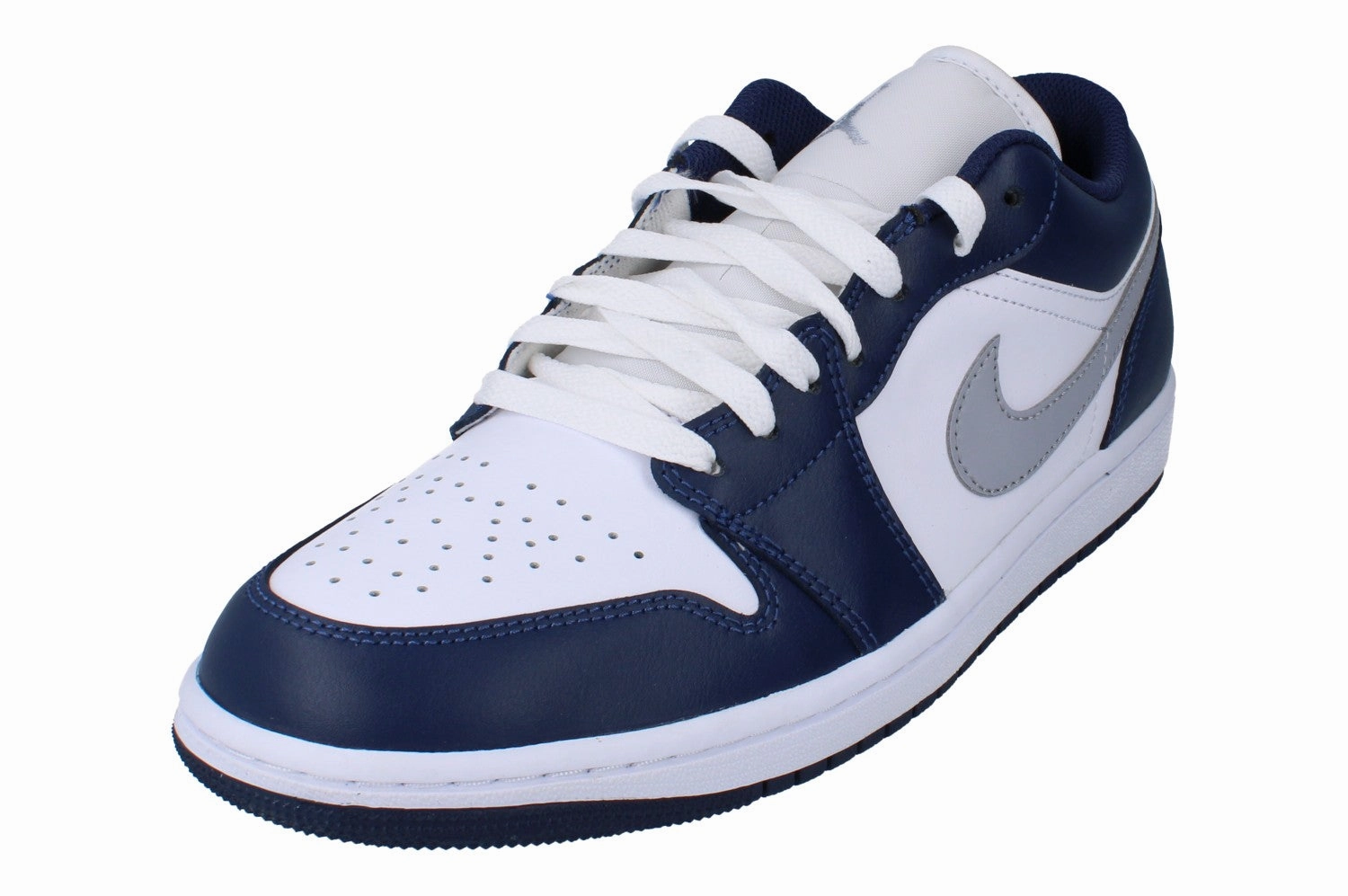 Nike Air Jordan 1 Low Mens Trainers 553558 141 Comfort Motion Clean Edge