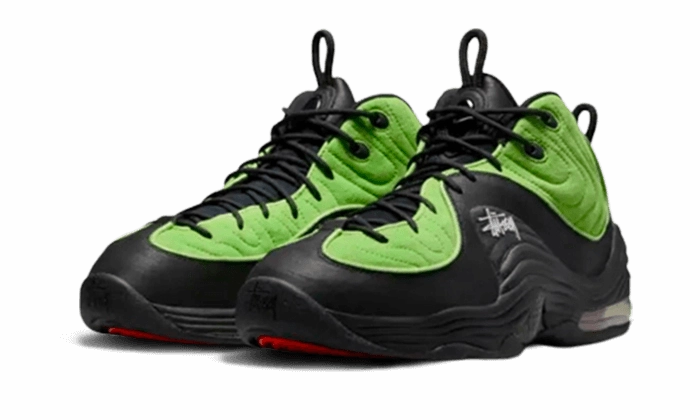 Nike Air Penny 2 Stussy Vivid Green Black Dynamic Support Frame LaceUp