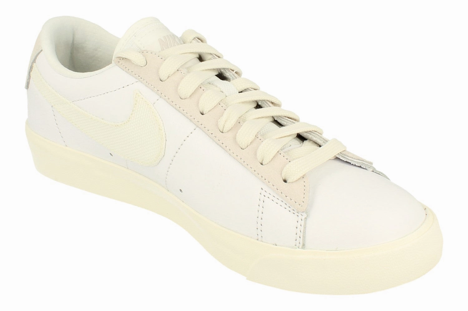 Nike Blazer Low Leather Mens Trainers Cw7585 100 Wide Base Platform Rollbar Stability System