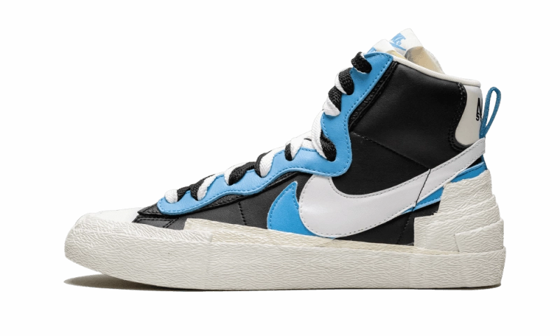 Shock Absorbing Technology Nike Blazer Mid Sacai White Black Legend Blue