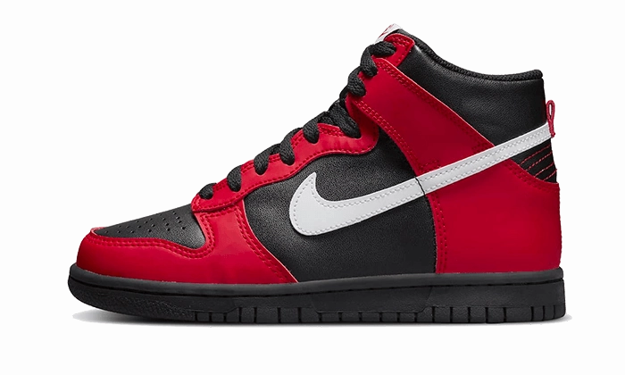 Nike Dunk High Black Red Modern Casual