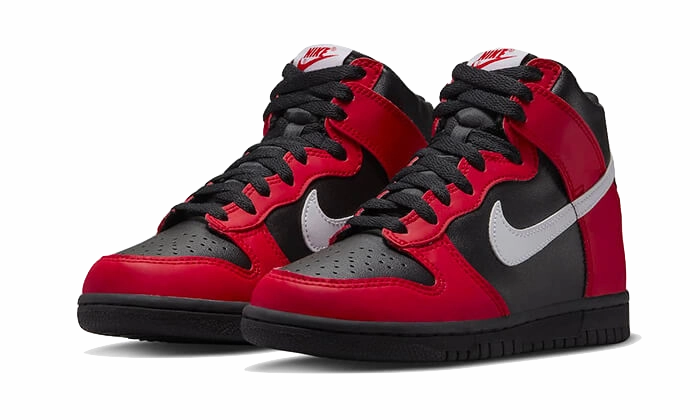 Nike Dunk High Black Red Quick Travel Adaptive Heel Lock