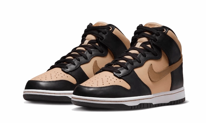 Nike Dunk High LXX Black Flax Comfort Fit Technology Plush Lining