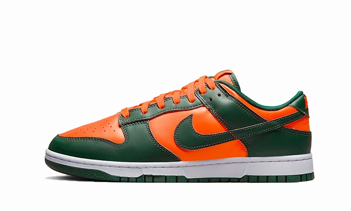 Street cushioning Nike Dunk Low Retro Miami Hurricanes