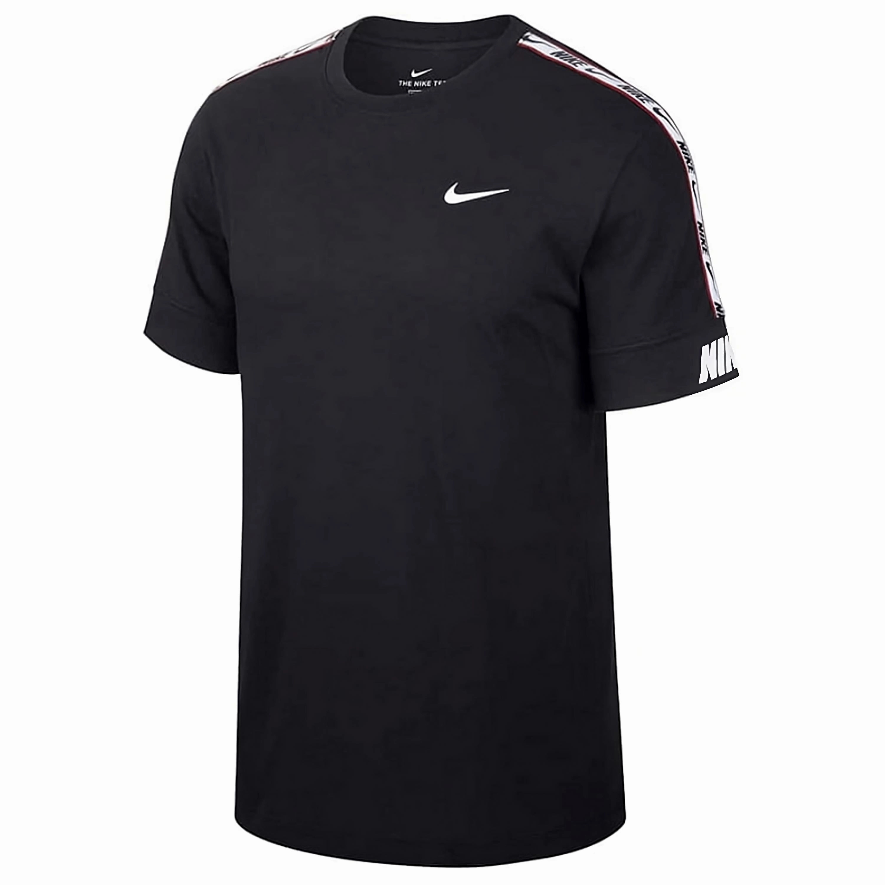 Nike Mens NSW Repeat Black T-Shirt Foam Midsole Cushioning Iconic Style