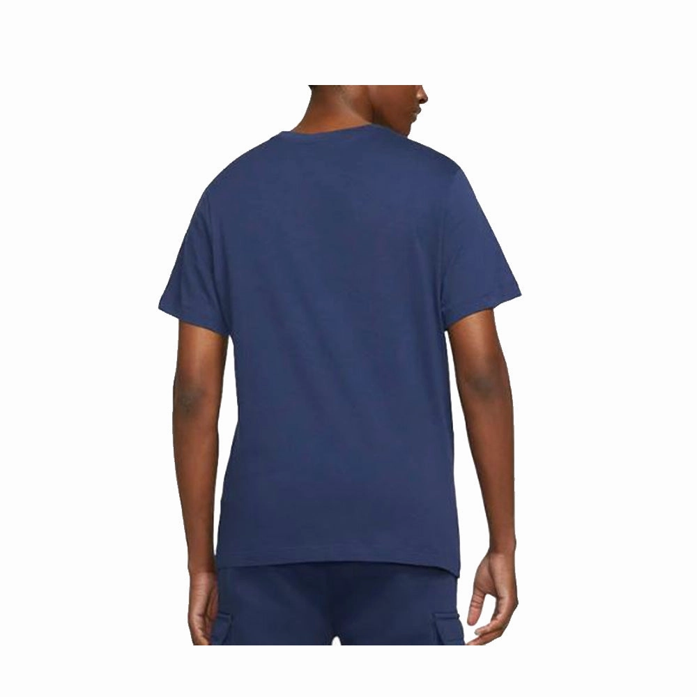 Nike Multi Swoosh Mens T-Shirt Navy Modern Seamless Interior Padding