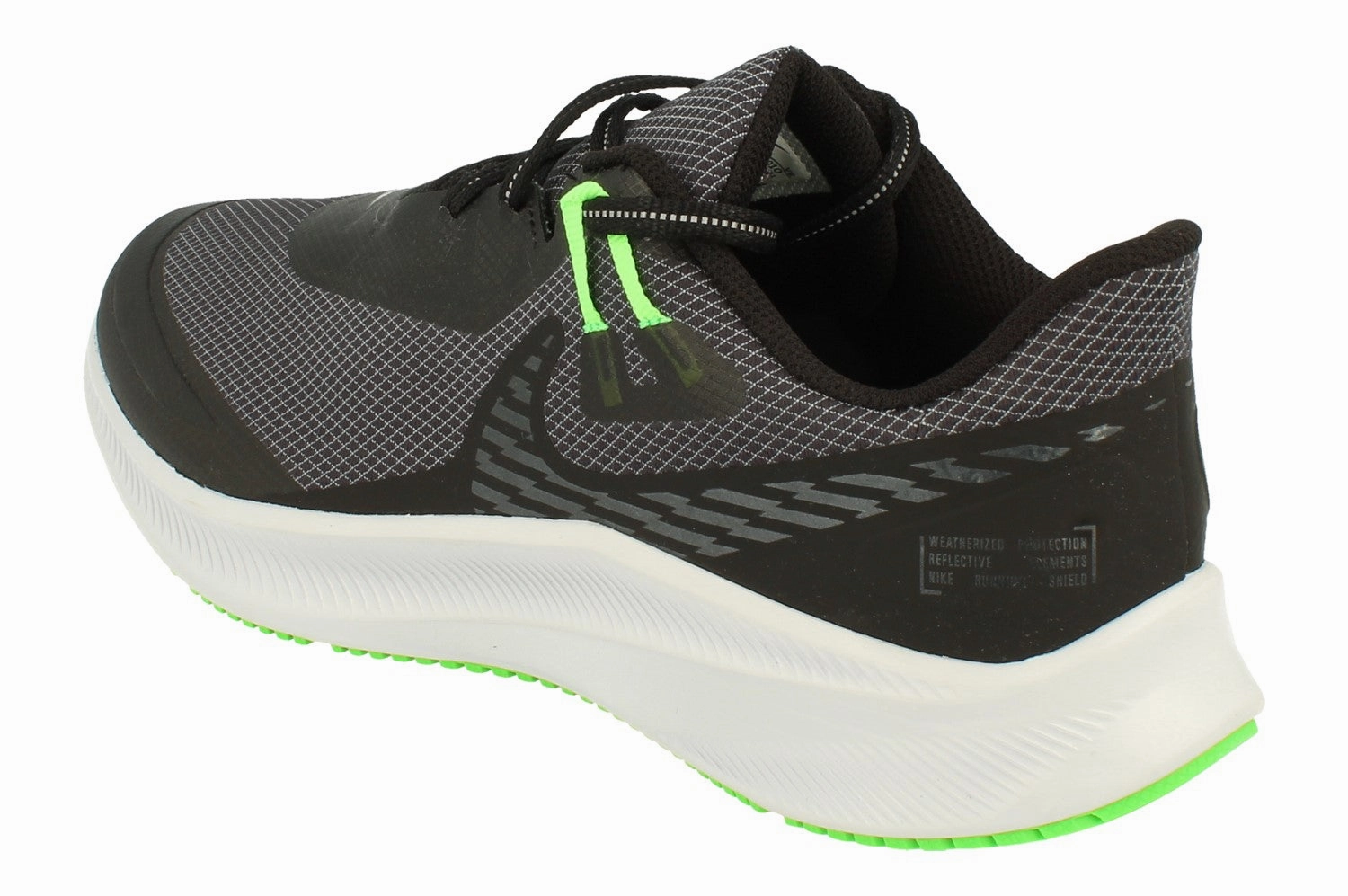 Nike Quest 3 Shield Mens CQ8894 010 Timeless arch Cushioned Control