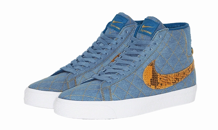 Nike SB Blazer Supreme Industrial Blue Washable