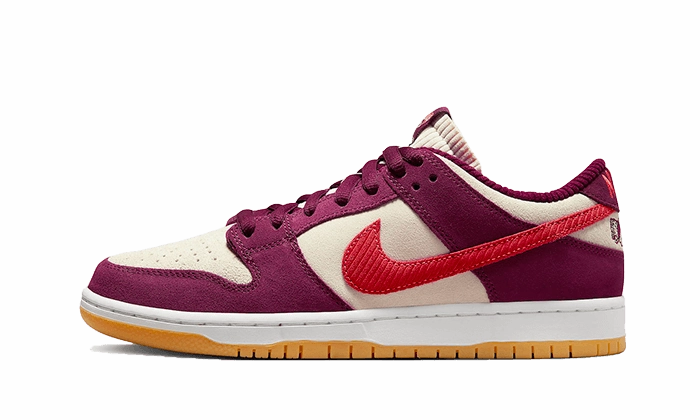 Reinforced Eyelet Durability Padded Step Nike SB Dunk Low Skate Like A Girl Bordeaux