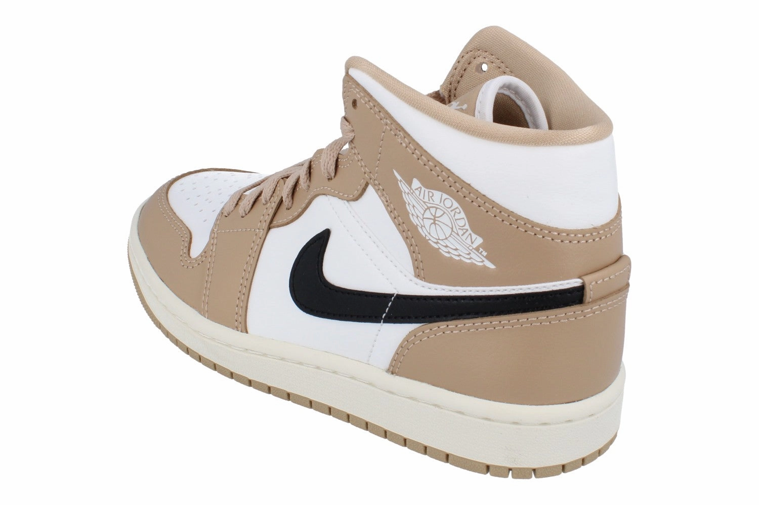 Nike Womens Air Jordan 1 Mid Trainers BQ6472 103 Heart Rate Monitoring