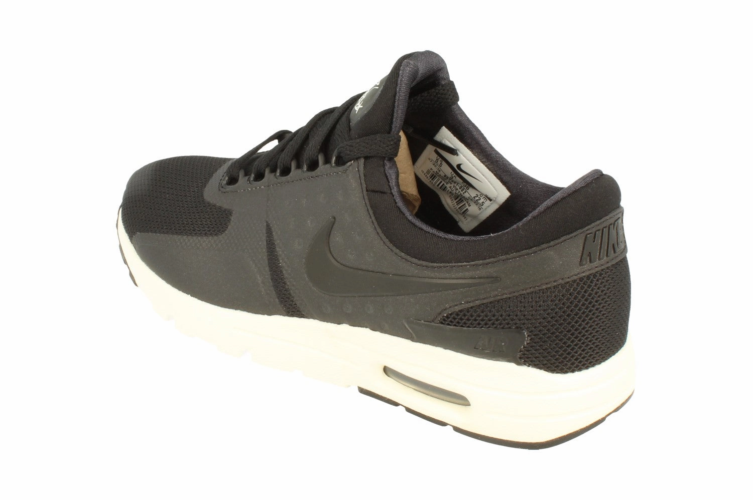 Nike Womens Air Max Zero 857661 002 hook - and - loop - trimmed - design shoes flared running wear