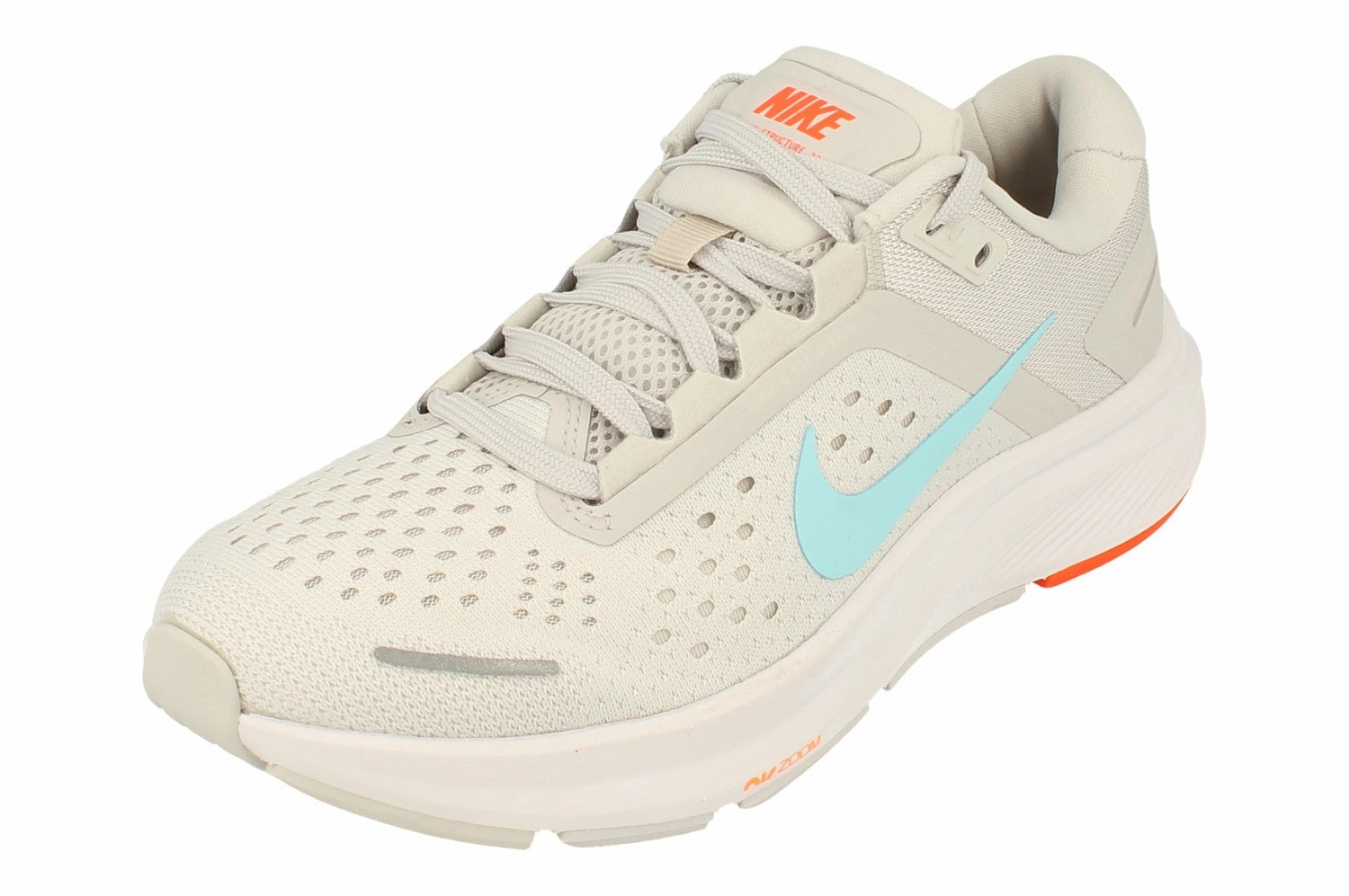 Nike Womens Air Zoom Structure 23 CZ6721 101 Stretchable Mesh fixed - insole - feature shoes