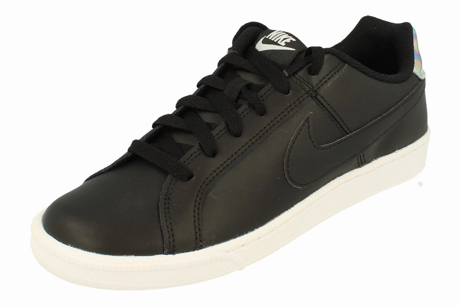 Nike Womens Court Royale Trainers 749867 003 running in a boardwalk area shoes hybrid shoes