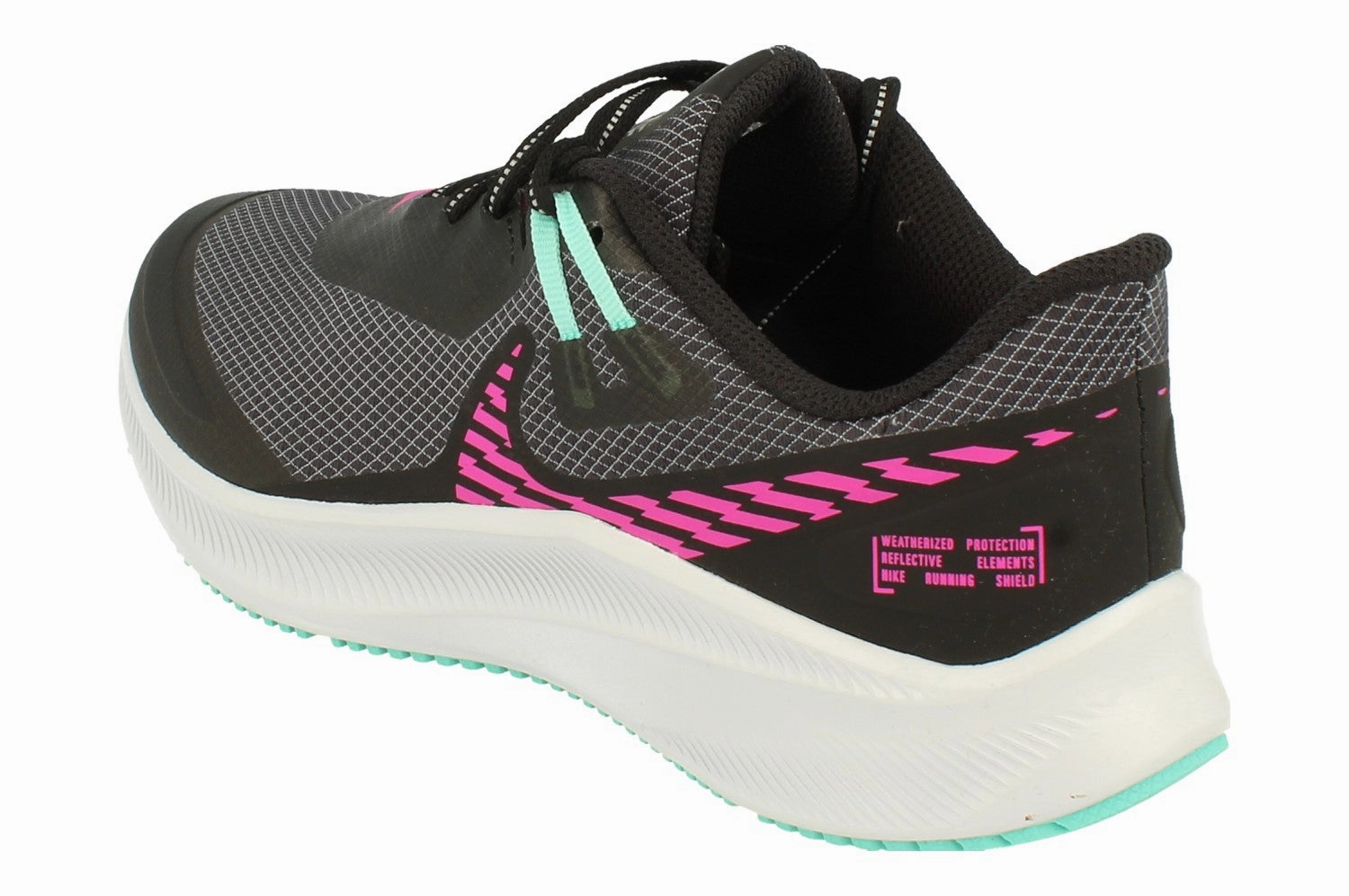 running for a form of meditation Nike Womens Quest 3 Shield CQ8893 010