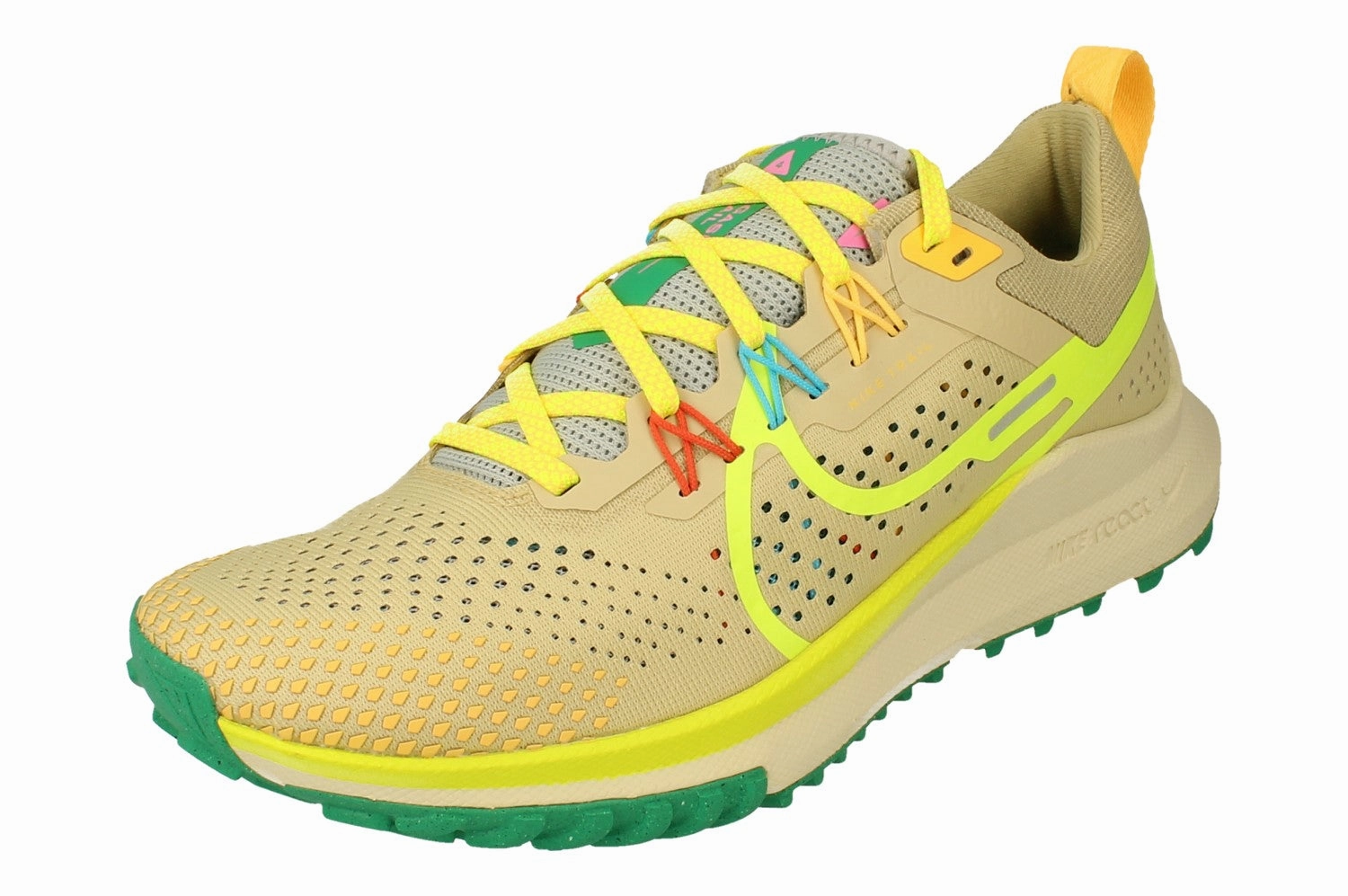 agility enhancement Nike Womens React Pegasus Trail 4 Dj6159 700