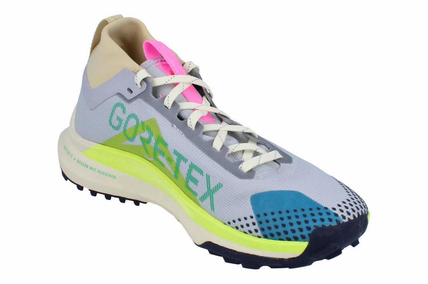 Nike Womens React Pegasus Trail 4 GTX Dj7929  002 running in a frozen waterfall area shoes winter shoes