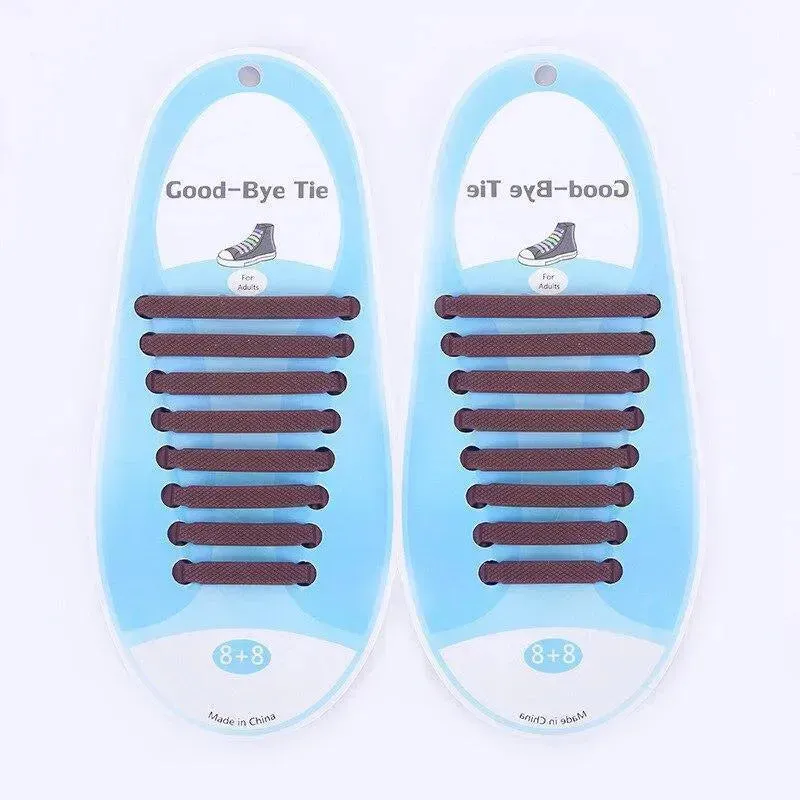 No Tie Shoelaces, Silicone Laces 16pcs/lot