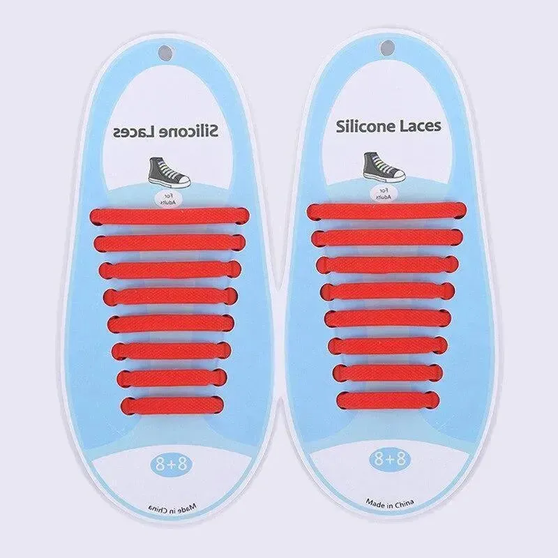 No Tie Shoelaces, Silicone Laces 16pcs/lot