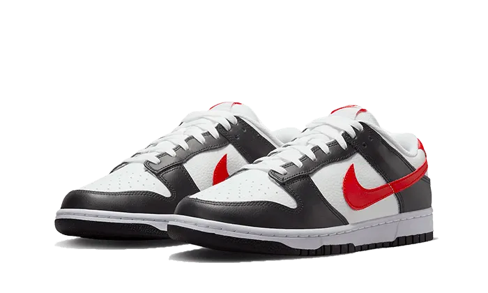 Dunk Low Black White Red carbon fiber plate NylonMesh