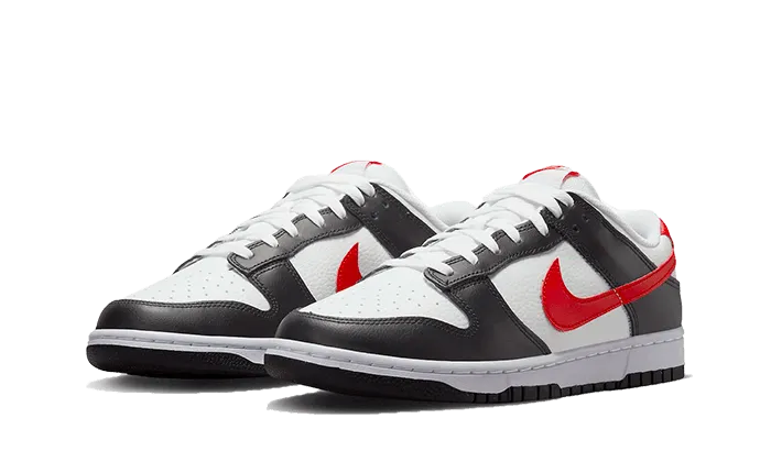 ventilated design shoes indoor workouts Dunk Low Black White Red