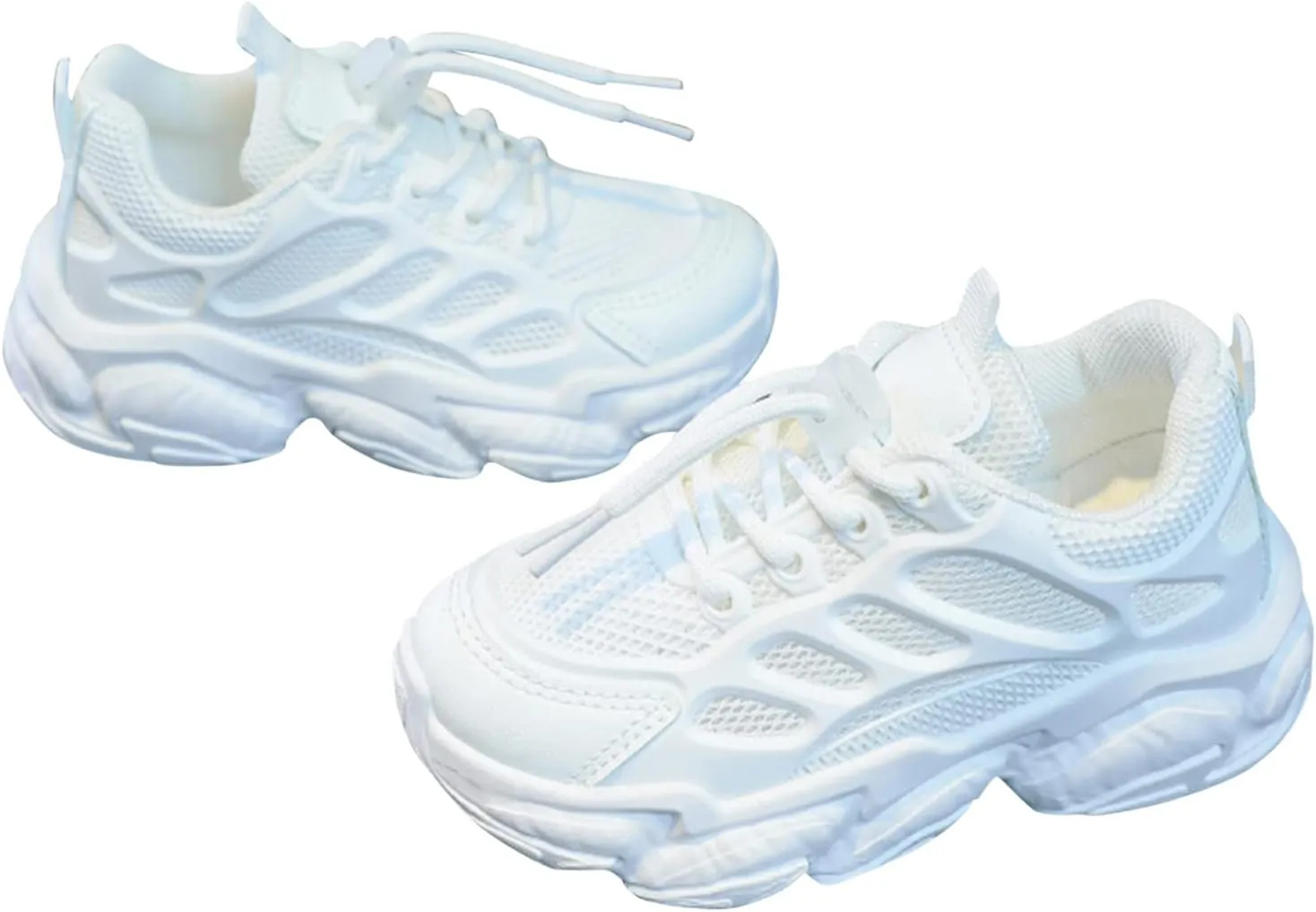 Non-Slip Sports Shoes Lightweight Kids Unisex Comfortable Breathable Strap Athletic Running Walking Tennis Shoes
