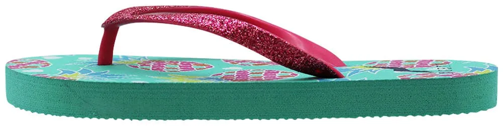 Norty Girls 11-4 Pineapple Flip Flop 22022A