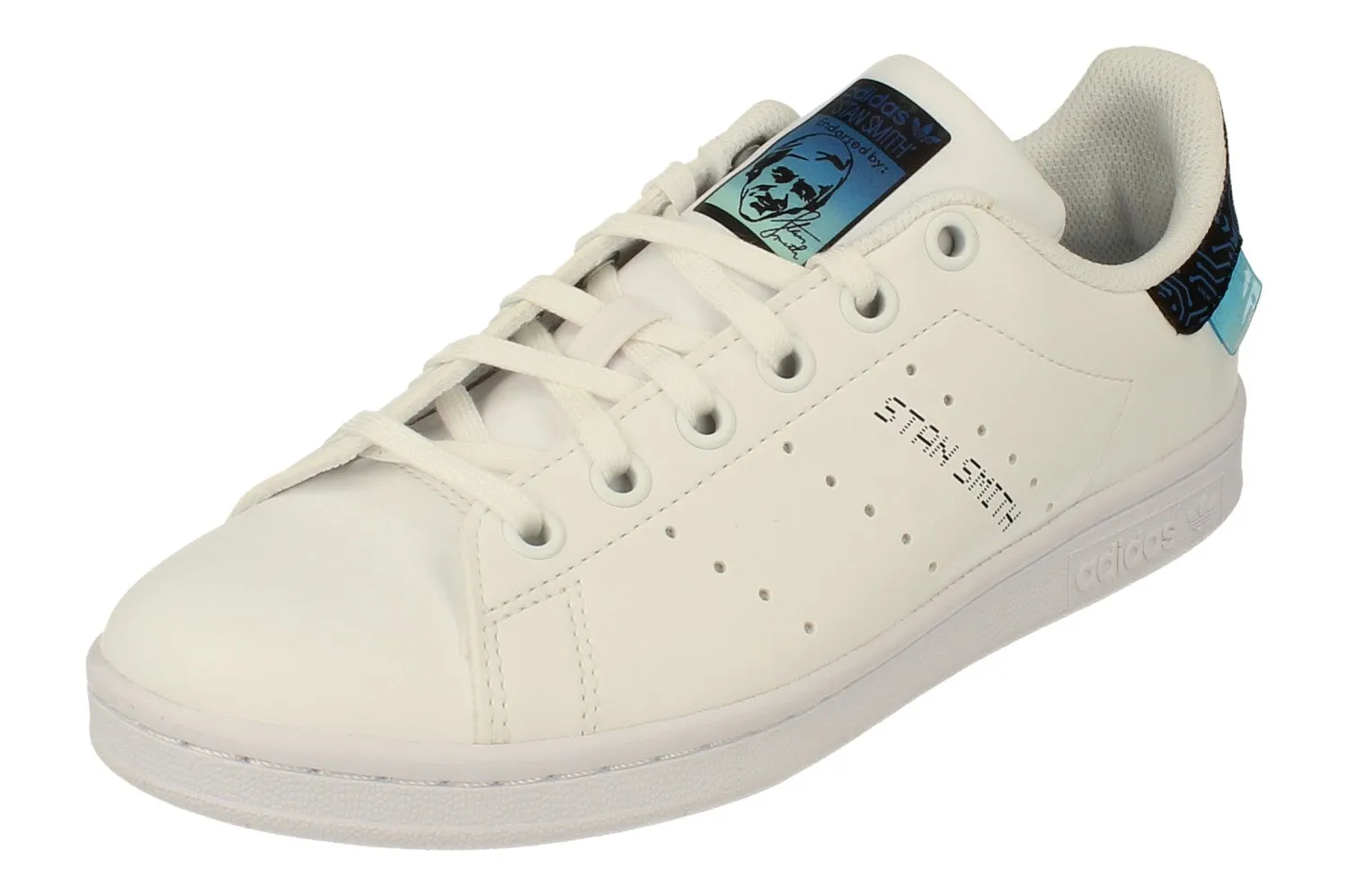 leather - upper shoes running on flats Adidas Originals Stan Smith Junior Trainers Sneakers FY1556