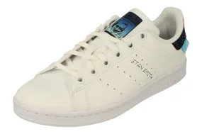 leather - upper shoes running on flats Adidas Originals Stan Smith Junior Trainers Sneakers FY1556