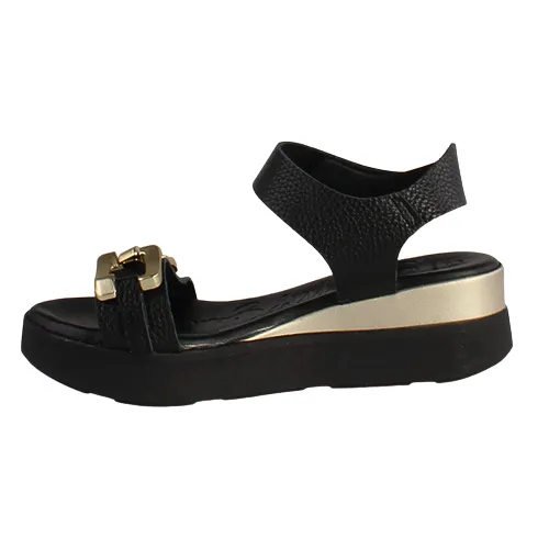 Oh! My Sandals Ladies  Platform Sandals - 5419 - Black