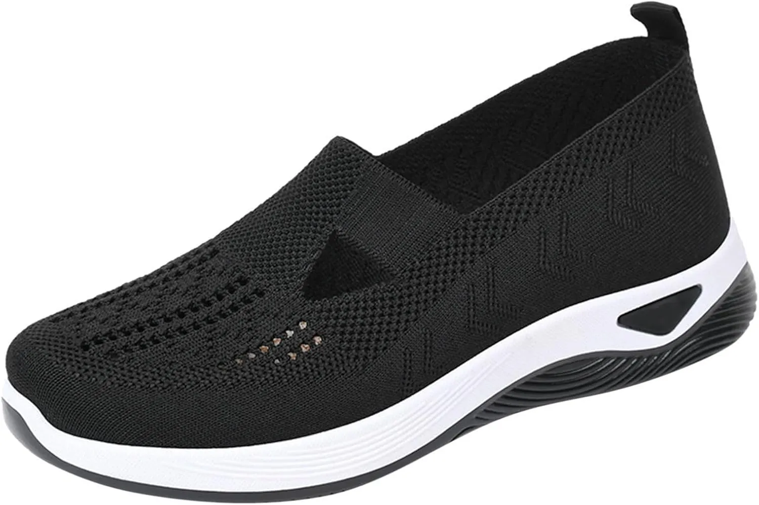 Orthopedic Comfortable Walking Shoes for Women Slip On Sneakers with Arch Support Casual Loafers Plantar Fasciitis Relief Foot Heel Pain Diabetic