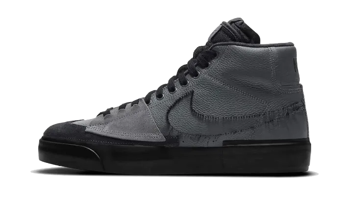 Moisture Wicking Interior Nike SB Zoom Blazer Mid Edge Iron Grey Black
