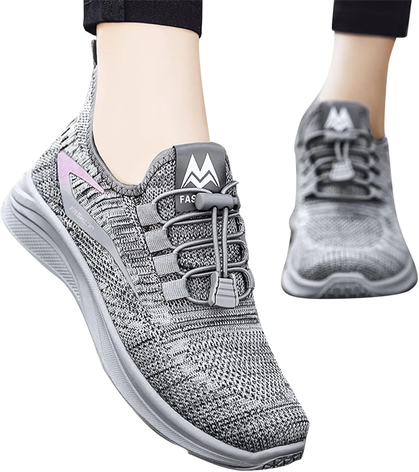 Orthopedic Shoes for Women Running Walking Fashion Strappy Volleyball Canvas Mesh Knit Sneakers Low Top Simple Wedge Shoes